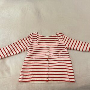 Striped Red and White Women’s Shirt